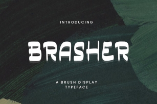 Basher - A Brush Display Typeface Font Download