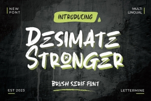 Desimate Stronger Font Font Download