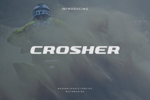 Crosher - Modern Sport Font Font Download