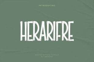 Herarifre - Modern Display Font Font Download