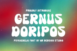 Gernus Doripos - Psychedelic Font Font Download