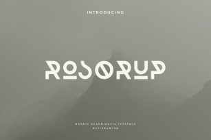 Rosorup - Nordic Vintage Font Font Download