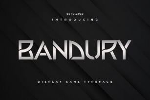 BANDURY - Display Sans Typeface Font Download