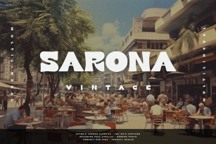 SARONA Vintage | Multilingual Font Font Download