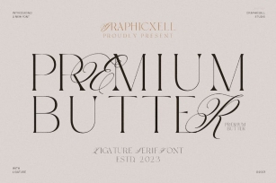 Premiun Butter Elegant Serif Font Font Download