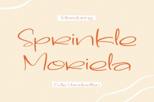Sprinkle Moriela Handwritten Font Font Download