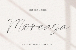Moreaza Luxury Signature Font Download