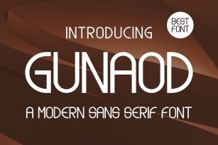 Gunaod â€“ A Modern Font Font Download