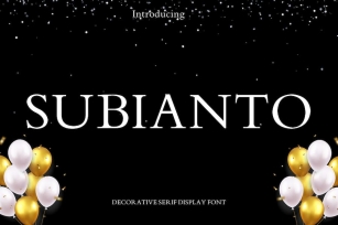 Subianto Serif Display Font Font Download