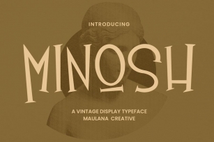 Minosh Vintage Display Typeface Font Download