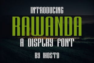 Rawanda a Display Font Font Download