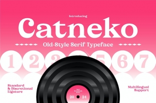 Catneko - Old-Style Serif Typeface Font Download