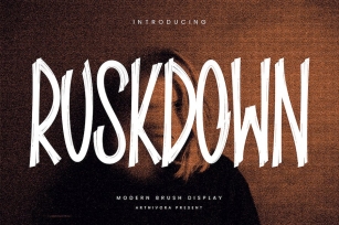 Ruskdown - Brush Display Font Font Download