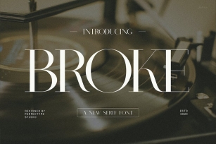 Broke Elegant Serif Font Typeface Font Download
