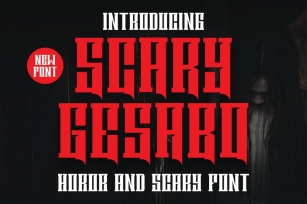 Scary Gesabo - Horror Font Font Download