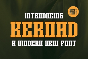 Keroad - Modern Futuristic Decorative Font Font Download