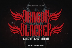 Dragon Blacker - Typeface Font Font Download