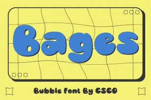 Bages – Bubble Font Font Download