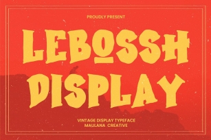 Lebossh Vintage Display Typeface Font Download