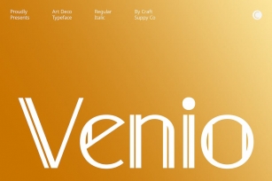 Venio – Double Line Font Font Download