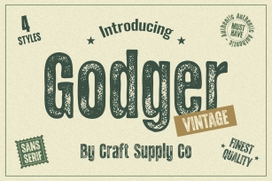 Godger Vintage Font Download