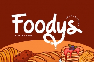 Foodys - Food Display Font Font Download