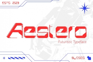 Aestero – Futuristic Typeface Font Download