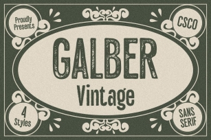Galber Vintage Font Download