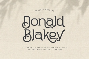 Donald Blakey Retro Serif Font Download