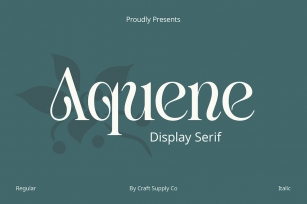 Aquene – Display Serif Font Download