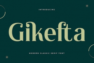 Gikefta Modern Classic Serif Font Font Download