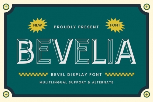 Bevelia - Bevel Display Font Font Download