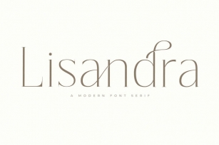 Lisandra Modern Serif Font Font Download