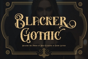 Blacker Gothic Font Download