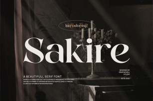 Sakire Elegant Serif Font Typeface Font Download