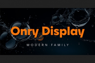 Onry Display Font Font Download