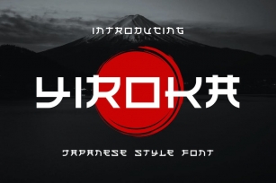 Yiroka - Japanese Modern Font Font Download