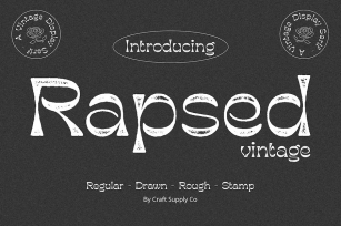 Rapsed Vintage – Stamp Font Font Download