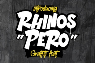 Rhinos Pero - Quirky Graffiti Font Font Download