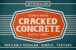 Cracked Concrete - Vintage Serif Font Font Download