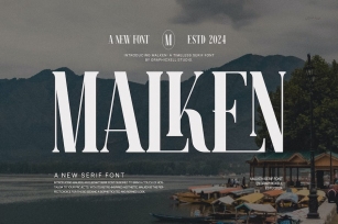Malken Elegant Ligature Serif Font Typeface Font Download