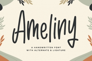 Ameliny - A Handwritten Font Font Download