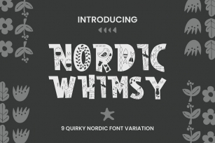 Nordic Whimsy – 9 Quirky Nordic Font Theme Font Download