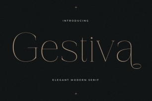 Gestiva Elegant Modern Serif Font Font Download