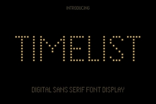 TImelist Modern Digital Font Display Font Download