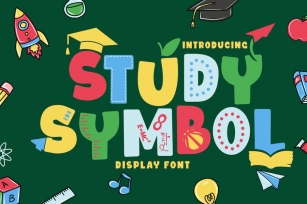 Study Symbol - Quirky Education Theme Font Font Download