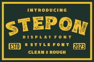 Stepon - Various Display Font Font Download