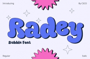 Radey – Bubble Font Font Download