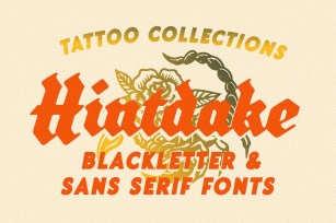 Hintdake - Tattoo Blackletter Font Font Download