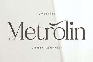 Metrolin Modern Serif Font Font Download